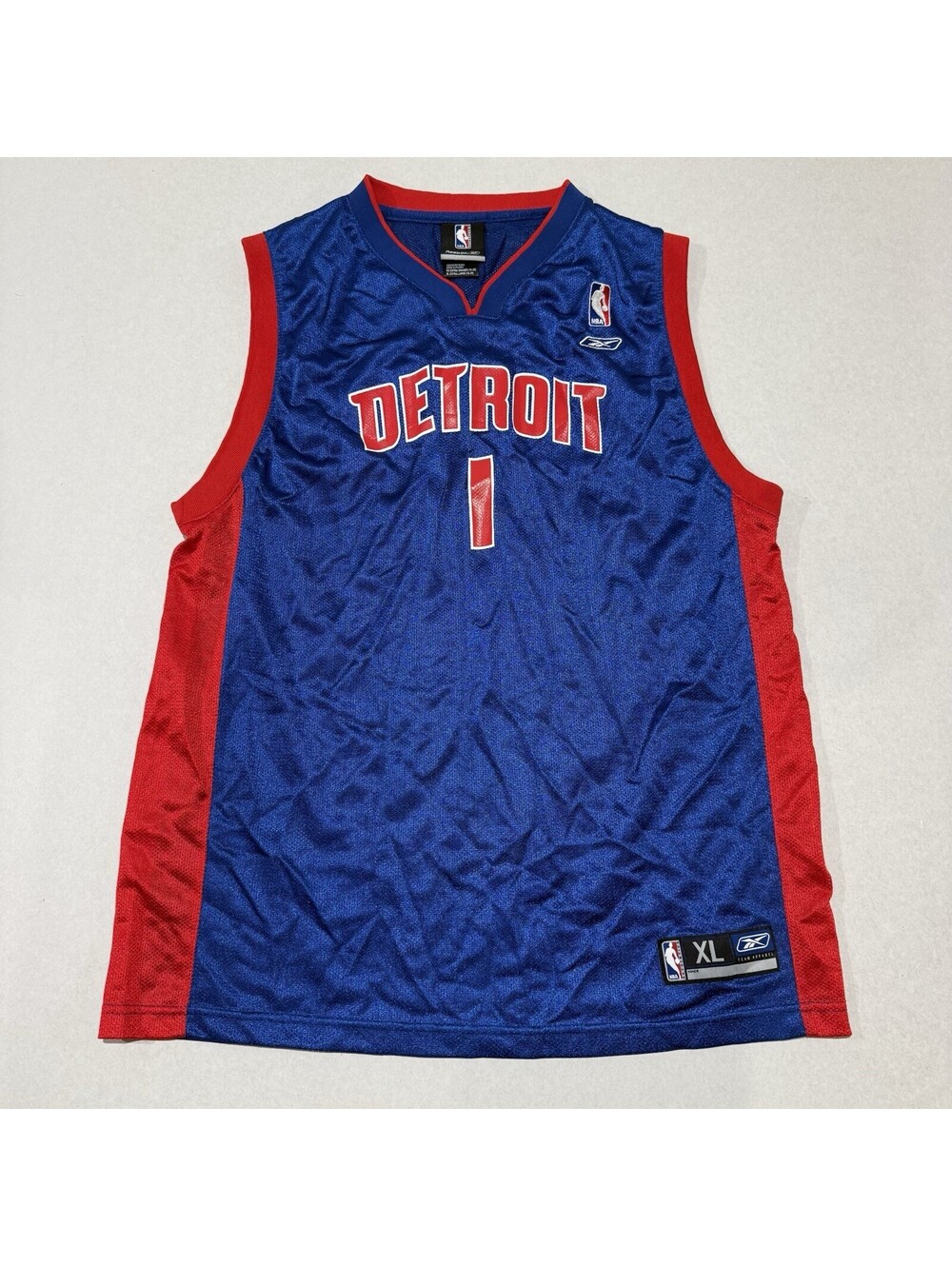 Vintage Detroit Pistons Chauncey Billups #1 Jersey Size XL Reebok Boys